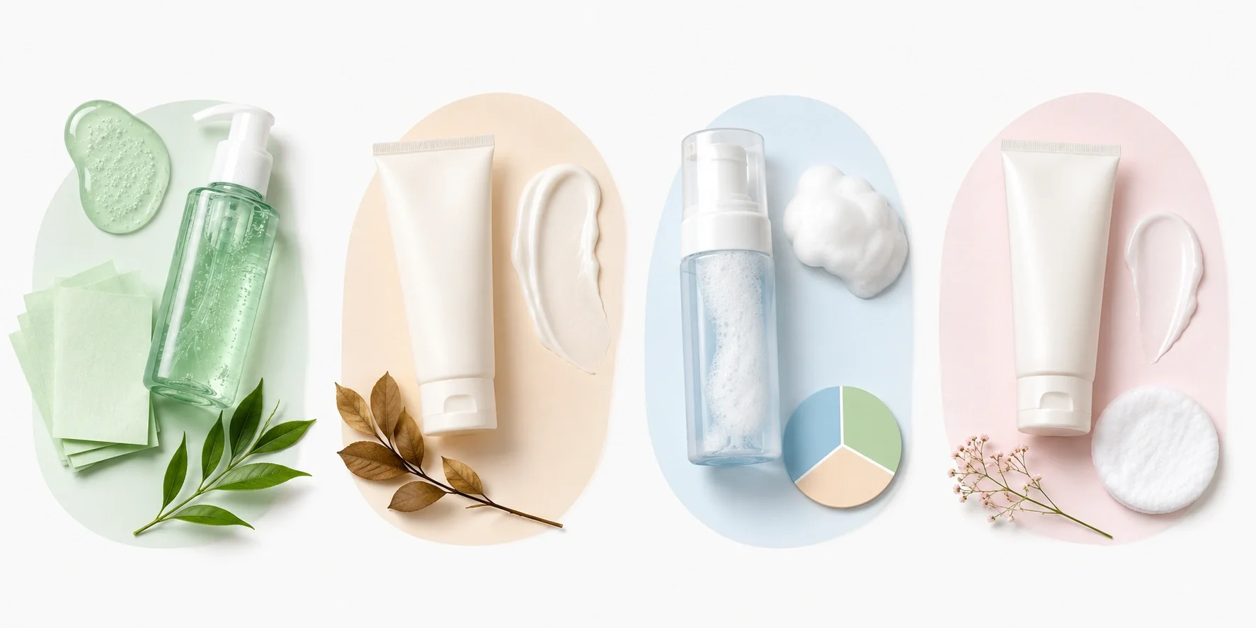 Different skin types requiring specific face wash formulas